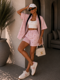 Completo con fiocchetti short e camicia - R.a. Boutique
