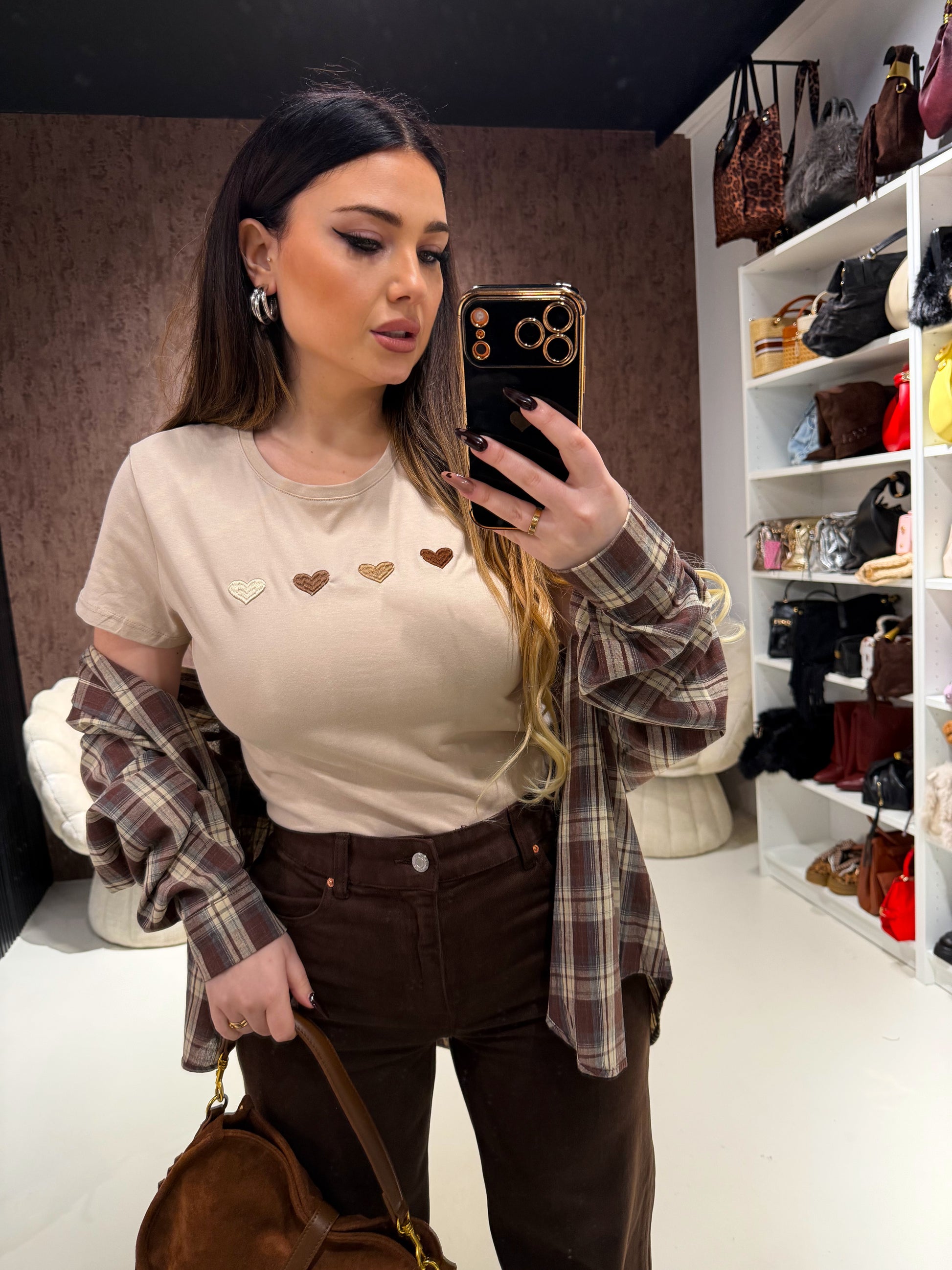 T-shirt Cuori Minimal - R.a. Boutique