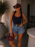 Body a costine con fiocchetti ricamati - R.a. Boutique