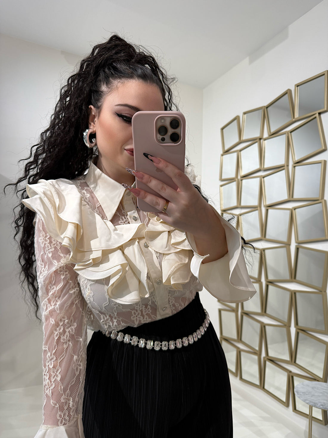 Cintura con strass - R.a. Boutique