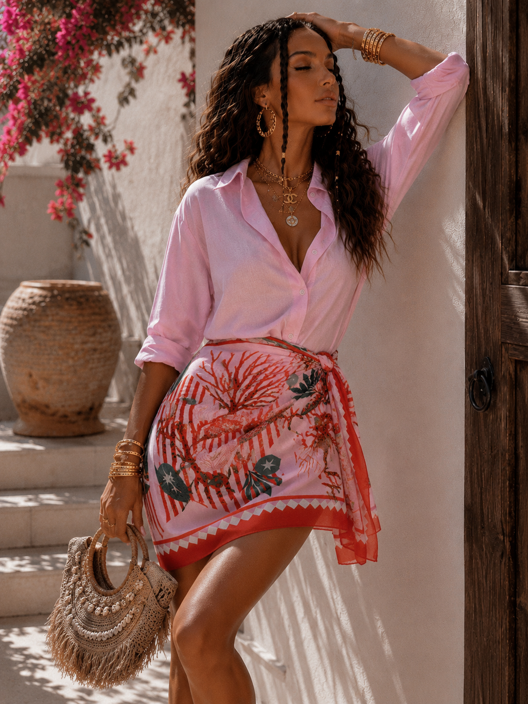 Gonna Pareo Coral Breeze - R.a. Boutique