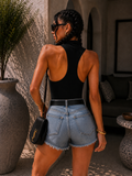 Body smanicato con collo morbido - R.a. Boutique