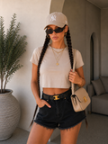 T-shirt crop in cotone vari colori - R.a. Boutique