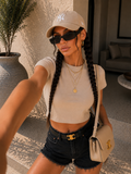 T-shirt crop in cotone vari colori - R.a. Boutique