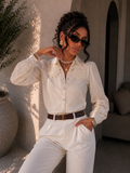Camicia con collo ricamato floreale - R.a. Boutique