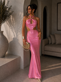 Abito con incrocio sulla schiena e Gemma rosa Bubble - R.a. Boutique