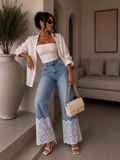 Jeans Bloom con pizzo - R.a. Boutique