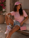 T-Shirt Cuoricini Candy Stripe - R.a. Boutique