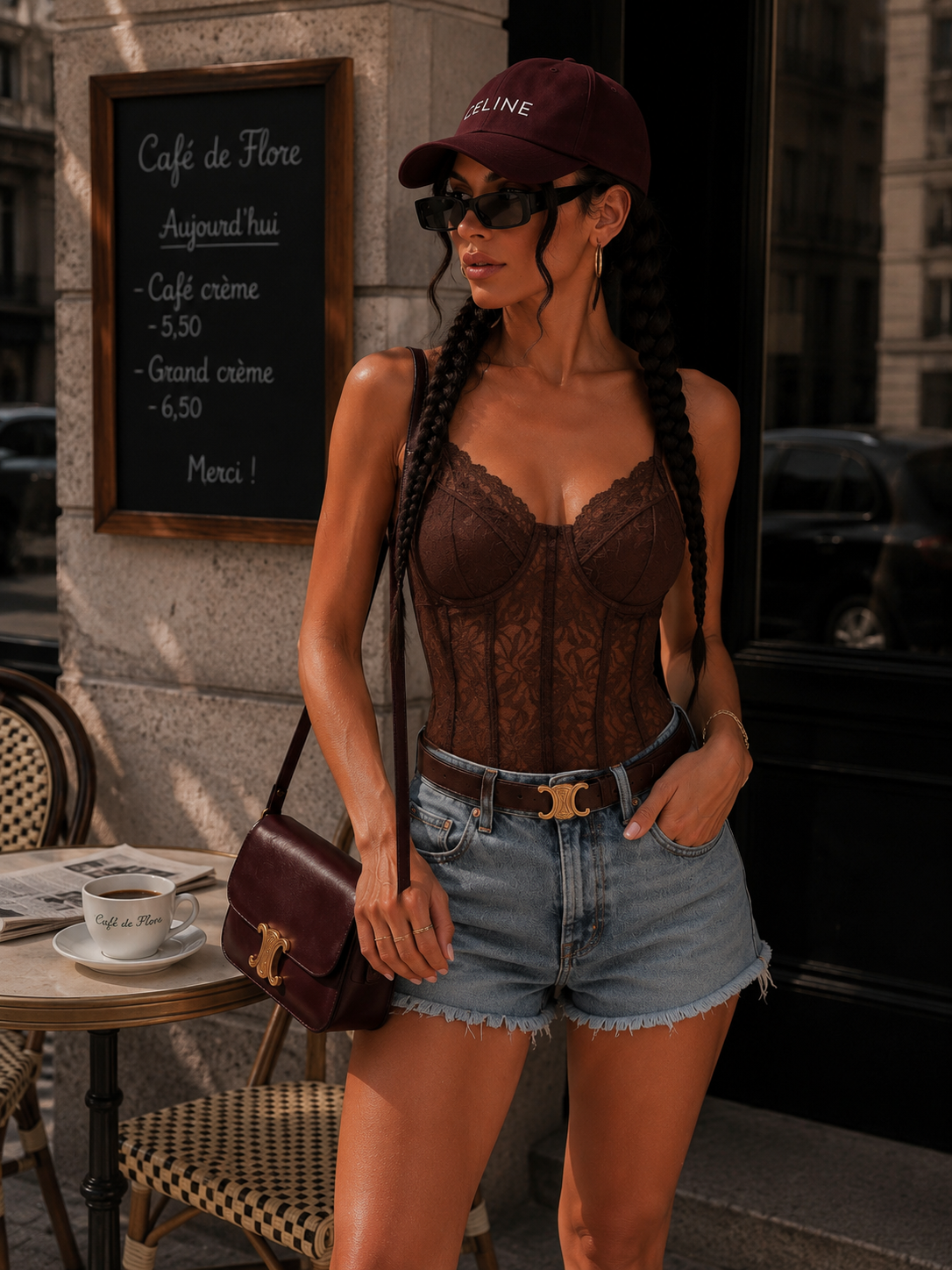 Body in pizzo con coppe e bretelle