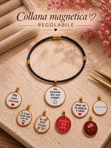 Collana magnetica con charme