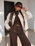 Giacca Essential White Denim - R.a. Boutique