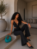 Tuta sensual chic nero - R.a. Boutique