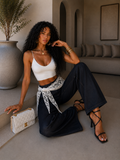 Jeans con bandana in pizzo - R.a. Boutique