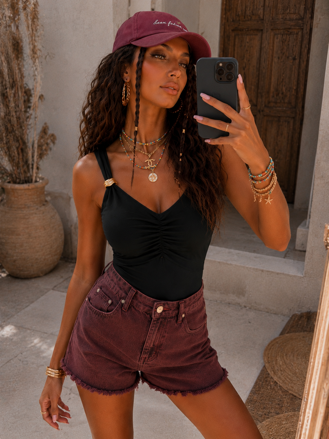 Top drap con gioiello - R.a. Boutique