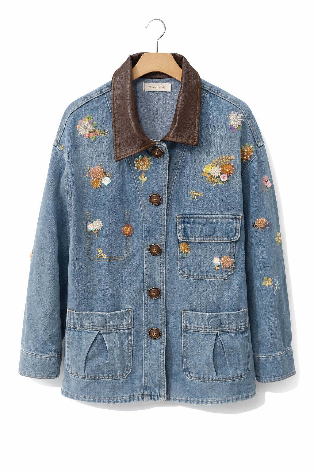 Garden Chic Denim Jacket - R.a. Boutique