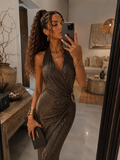 Abito Lungo Lurex Anello - R.a. Boutique
