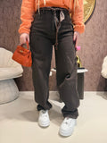 Jeans Wide Leg Brown - R.a. Boutique