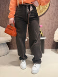Jeans Wide Leg Brown - R.a. Boutique