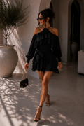 Abito Romantic Rouches Flower - R.a. Boutique