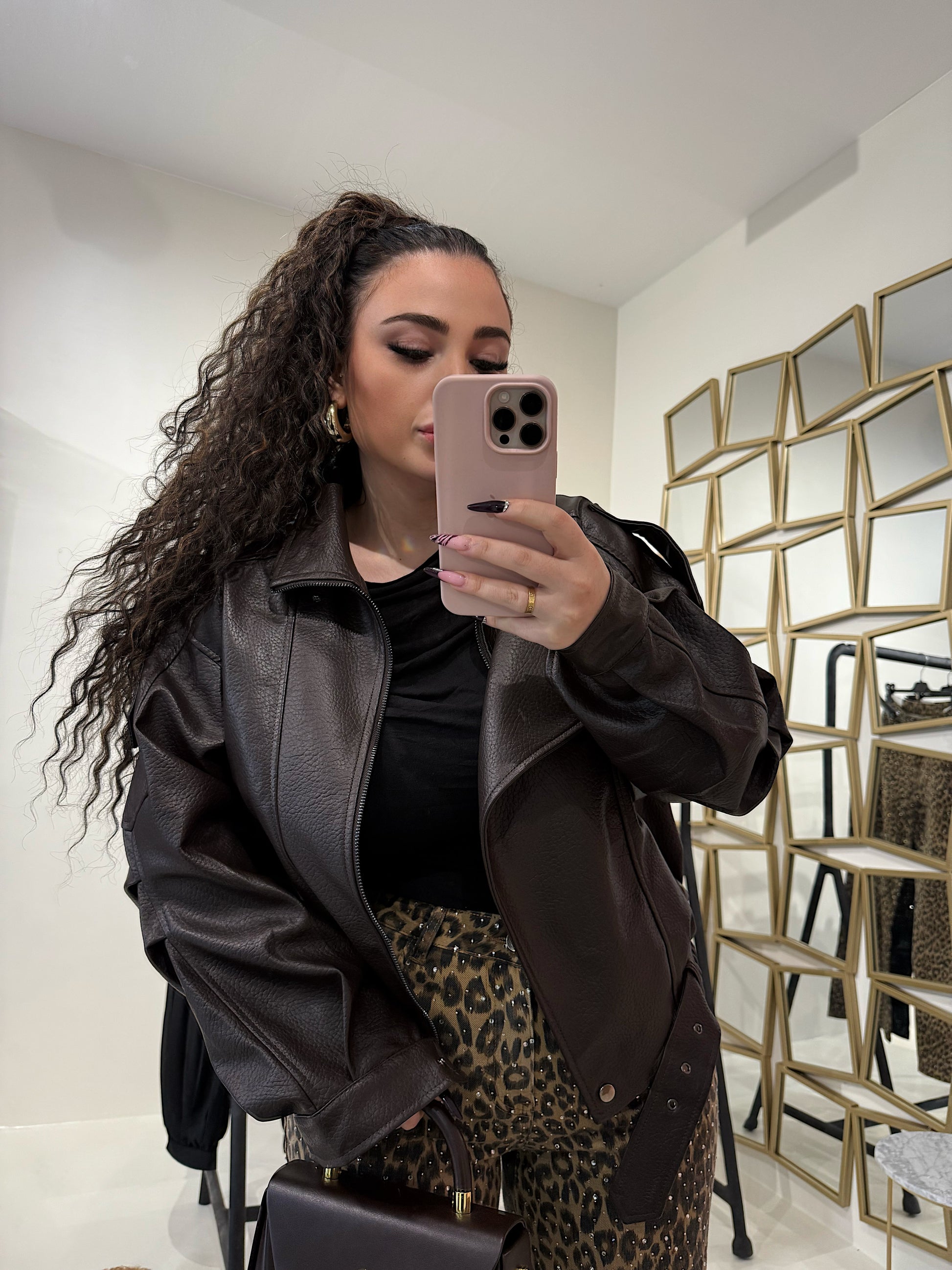 Giaccone in ecopelle high quality - R.a. Boutique