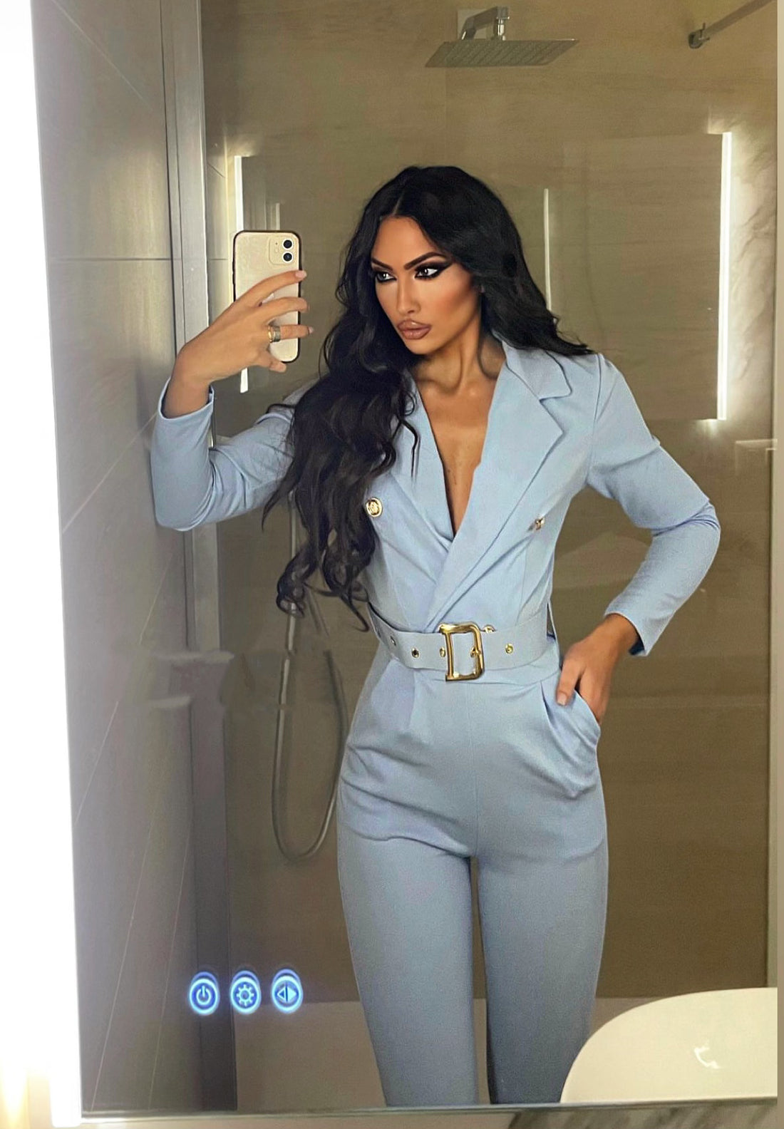 Tuta carta da zucchero con cintura - R.a. Boutique 