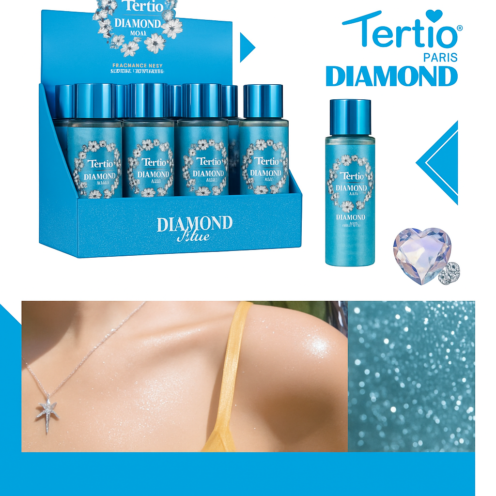 Glitter Body Spray Diamond Blue - R.a. Boutique