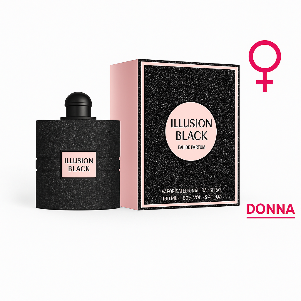 Profumo Illusion Black- Eau de Parfum 100ml - R.a. Boutique