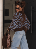 Cardigan Zebrato Marrone - R.a. Boutique