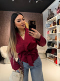 Giacca basic incrocio e fiocco - R.a. Boutique