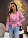 Giacca basic incrocio e fiocco - R.a. Boutique