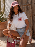 T-shirt Heart Patch - R.a. Boutique
