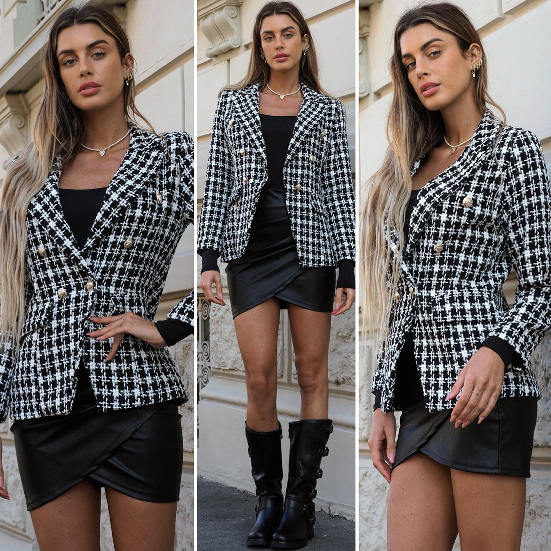 Giacca pied de poule - R.a. Boutique 