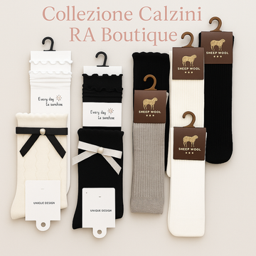 Calzini con fiocco e strass