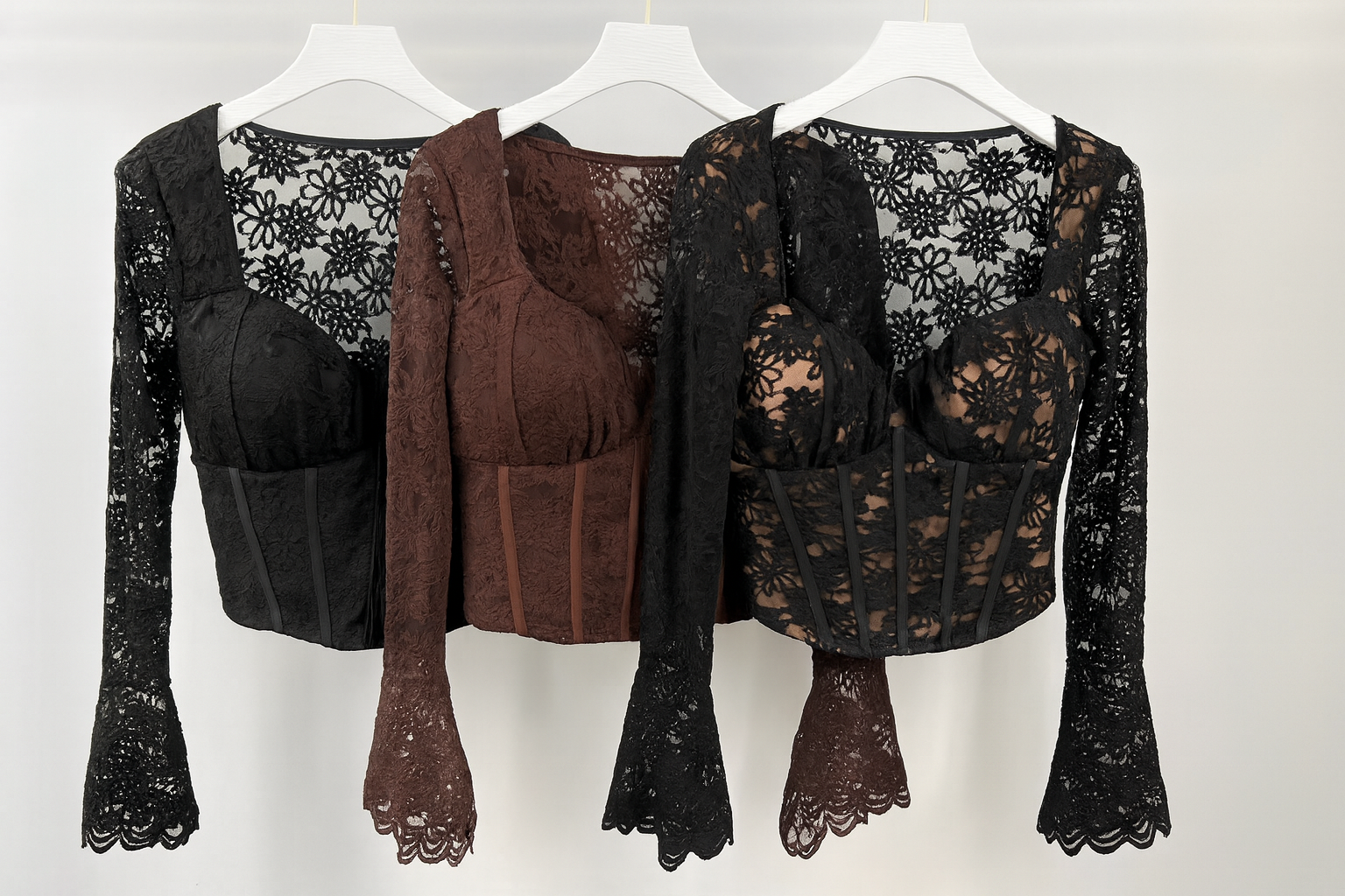 Top in Pizzo con Dettaglio Bustier - R.a. Boutique