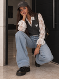 Jeans Wide Leg con Cintura Integrata - R.a. Boutique