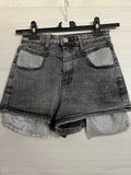 Short in denim con strass - R.a. Boutique