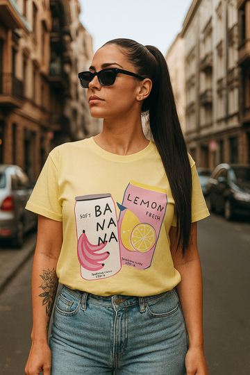 T-shirt banana lemon - R.a. Boutique