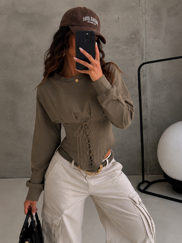 Maglia Corset Lace-Up