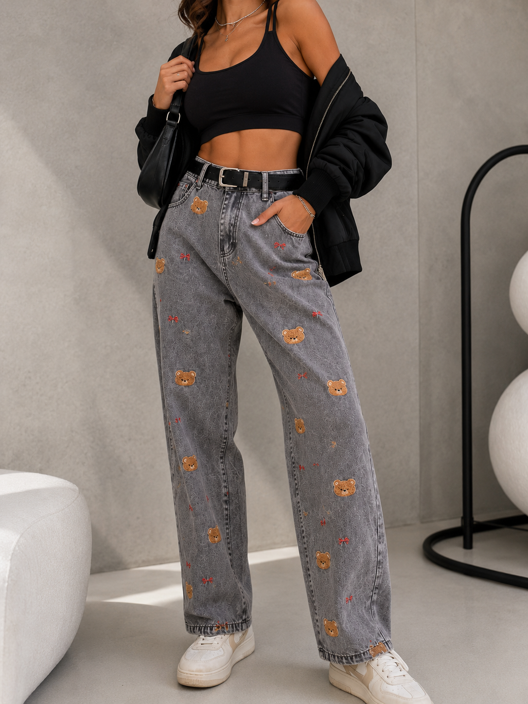 Jeans Teddy Bow