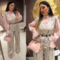 Completo venature luxury con cintura - R.a. Boutique