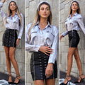 Camicia metal silver - R.a. Boutique 