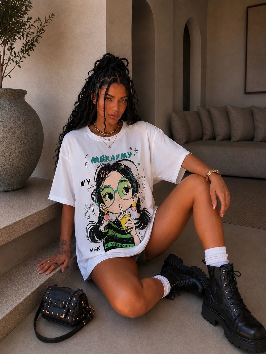 T-Shirt Garden Girl - R.a. Boutique