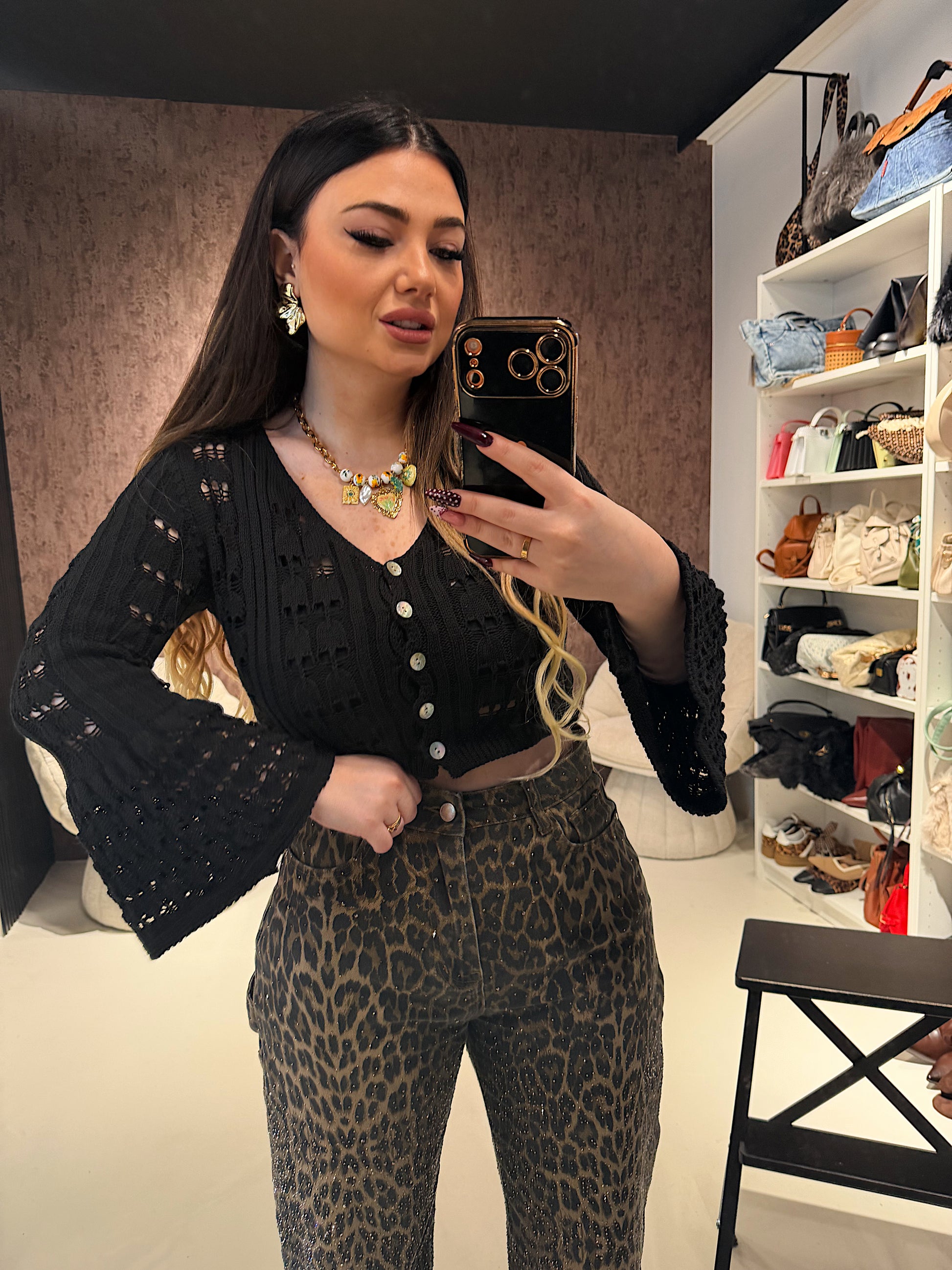 Cardigan Crochet “Boho Luxe - R.a. Boutique