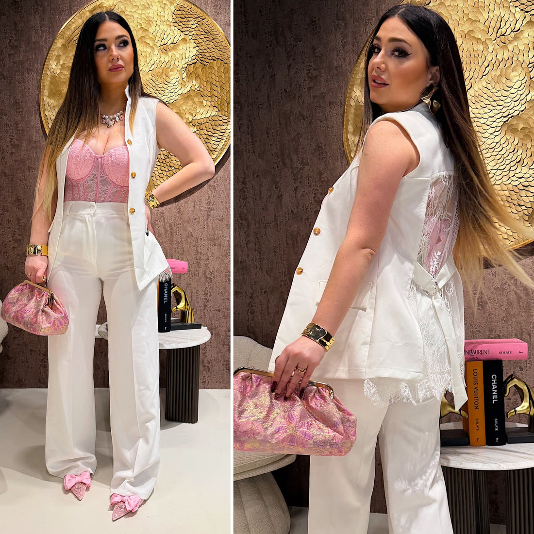 Completo Elegance Lace Bianco - R.a. Boutique