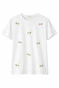 T-shirt Doggy Chic Ricamo Mini - R.a. Boutique