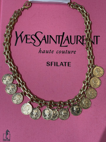 Collana Doppia Catena con monete - R.a. Boutique