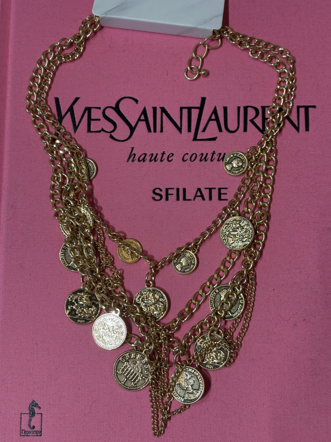 Collana Monete Dorate a tre fili - R.a. Boutique