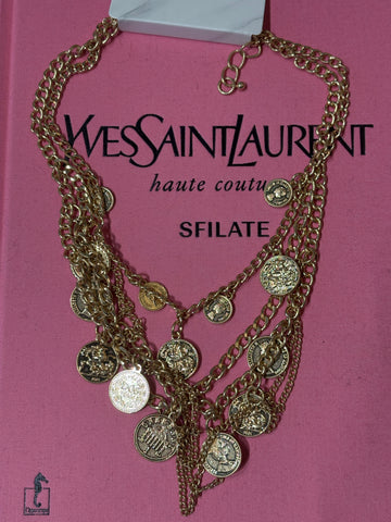 Collana Monete Dorate a tre fili - R.a. Boutique