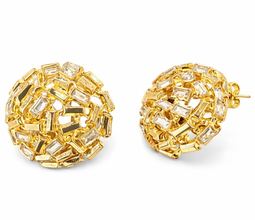 Orecchini Intreccio Luce Dorati - R.a. Boutique