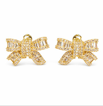 Orecchini Fiocco Luce Dorati - R.a. Boutique